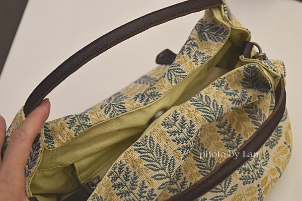ミニラボ（minilabo）ゴブラン織り生地使い日本製2WAY手提げバッグ