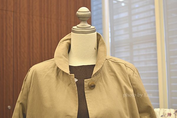 ミニラボ（minilabo）裏地も可愛い丸襟コート